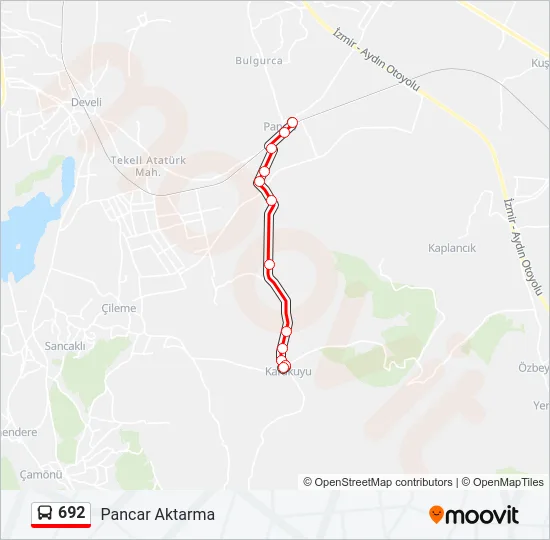 692 Bus Line Map