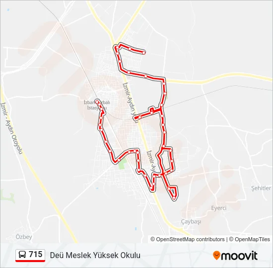715 Bus Line Map
