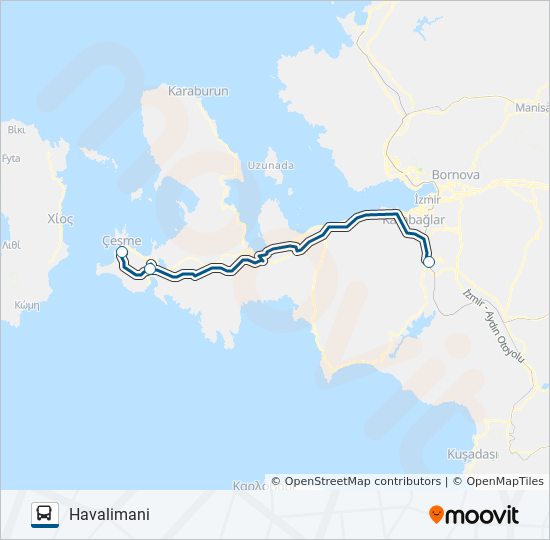 havascesme route schedules stops maps havalimani