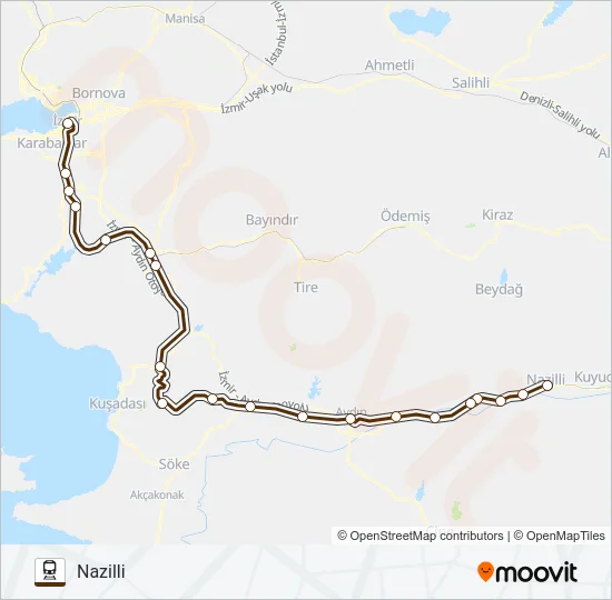B310 Train Line Map