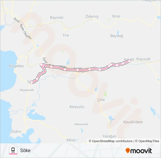 B312 Train Line Map