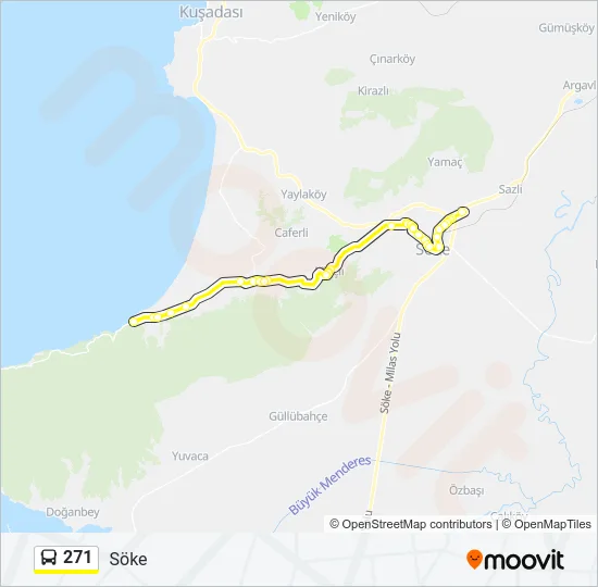 271 Bus Line Map