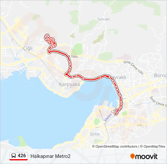 426 Bus Line Map