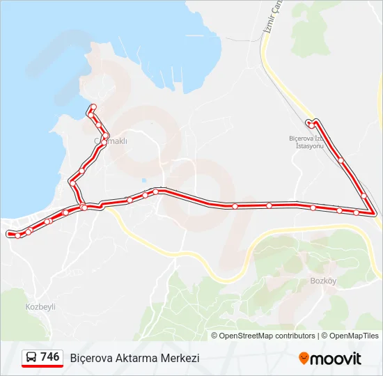 746 Bus Line Map