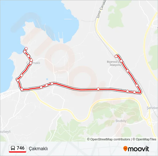 746 Bus Line Map