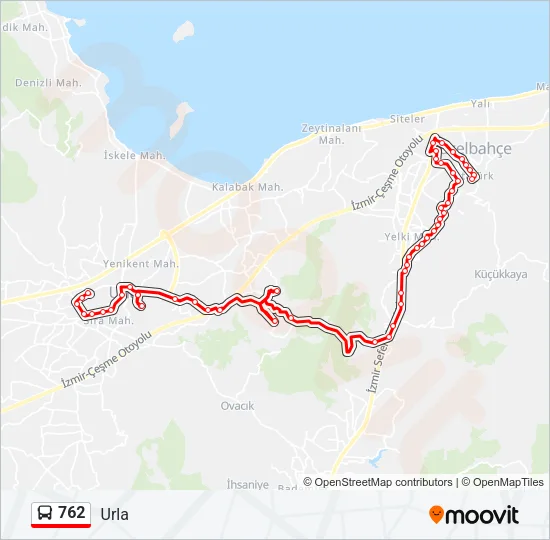 762 Bus Line Map