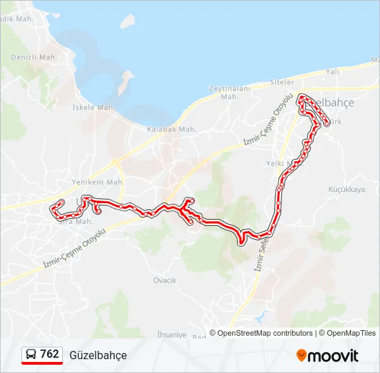 762 Bus Line Map