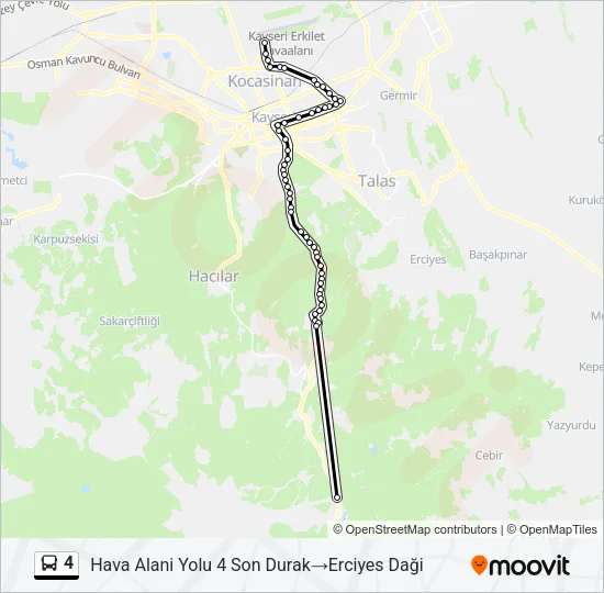 4 Bus Line Map