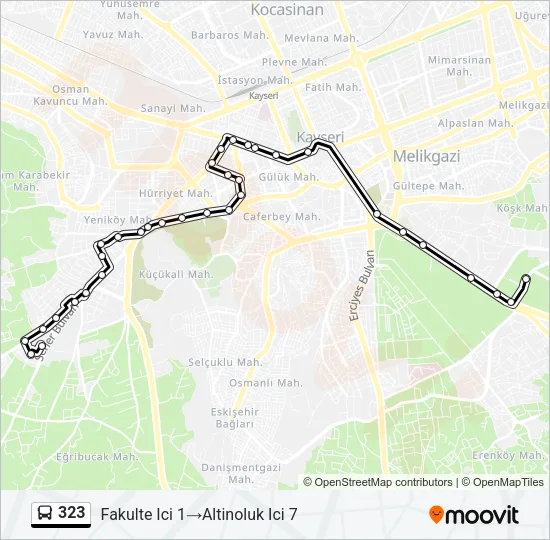 323 Bus Line Map