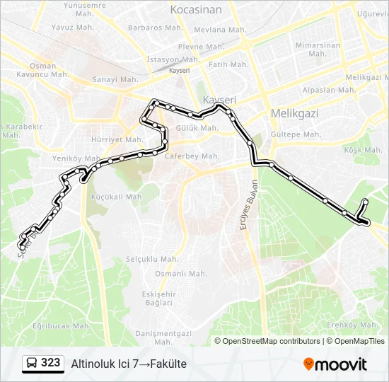 323 Bus Line Map