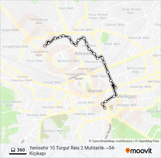 360 Bus Line Map