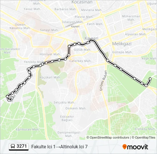 3271 Bus Line Map