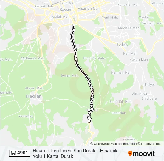 4901 Bus Line Map