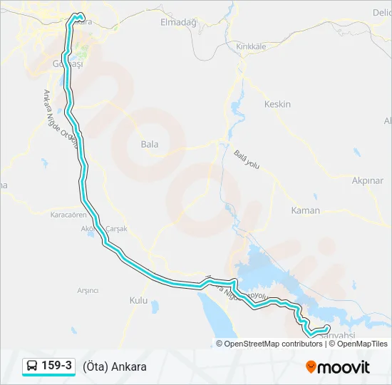 159-3 Bus Line Map