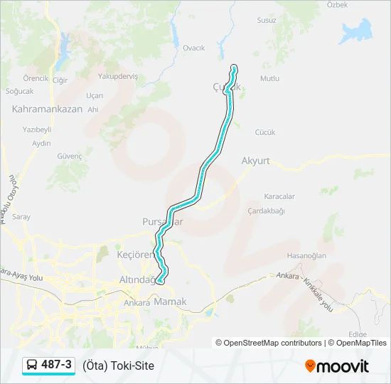 487-3 Bus Line Map