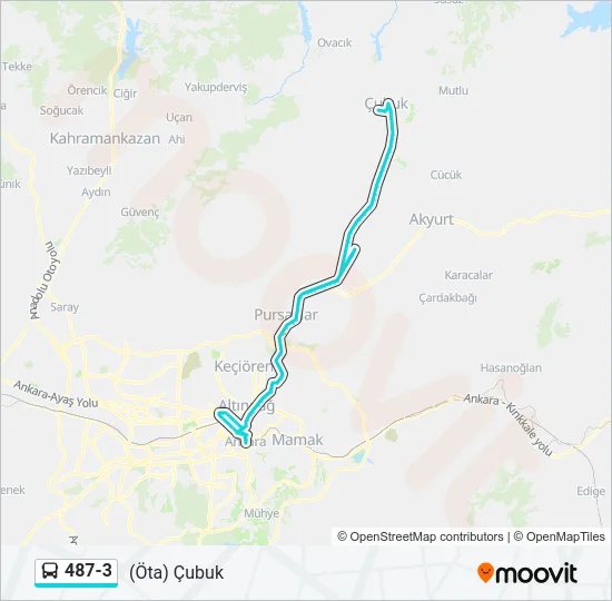487-3 Bus Line Map