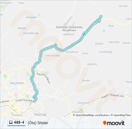 488-4 Bus Line Map