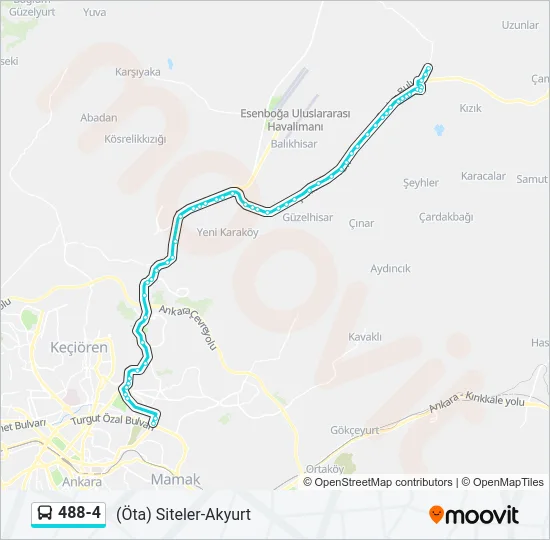 488-4 Bus Line Map