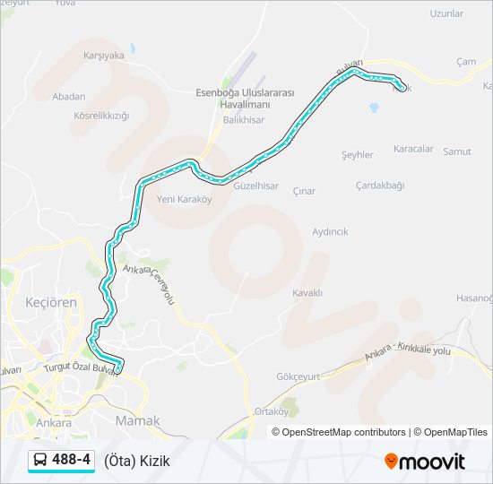 488-4 Bus Line Map