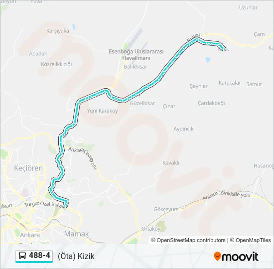 488-4 Bus Line Map