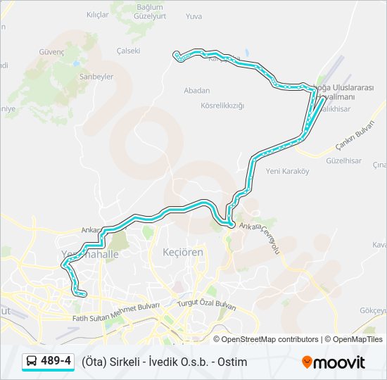489-4 Bus Line Map