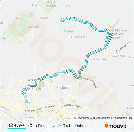 489-4 Bus Line Map
