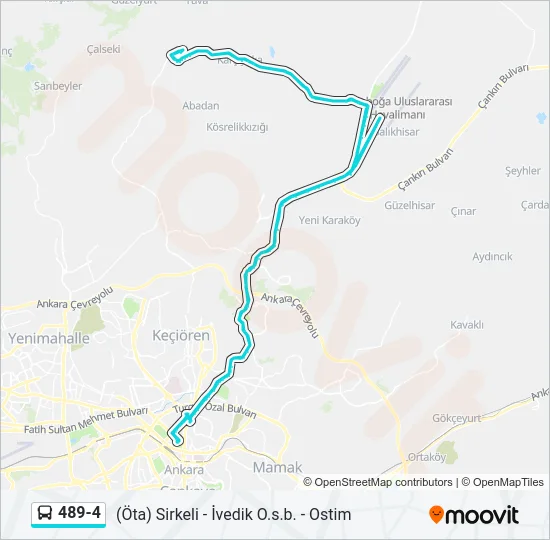 489-4 Bus Line Map