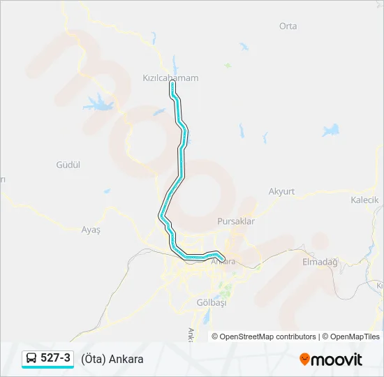 527-3 Bus Line Map