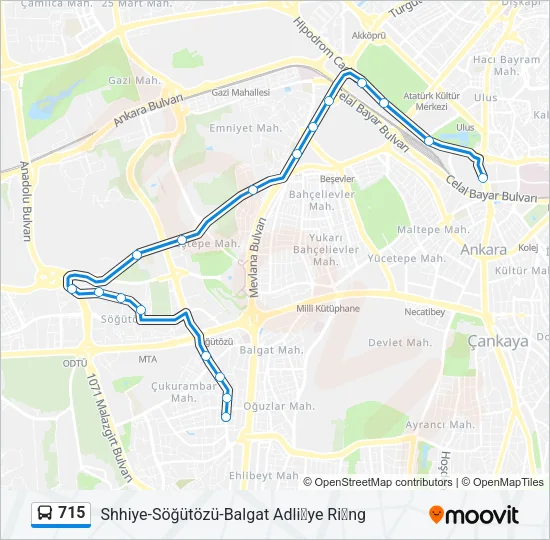 715 Bus Line Map