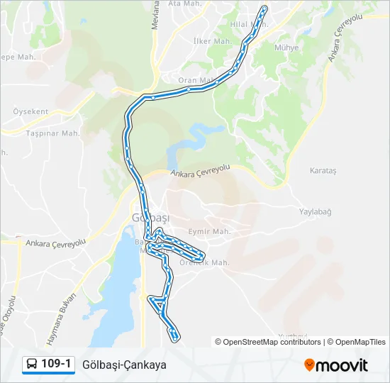 109-1 Bus Line Map
