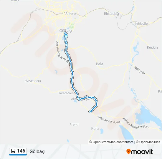146 Bus Line Map
