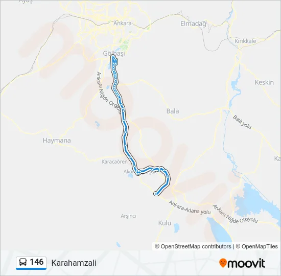 146 Bus Line Map