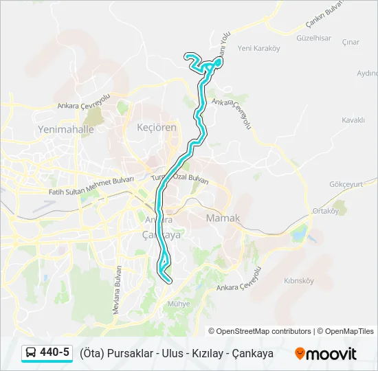 440-5 Bus Line Map