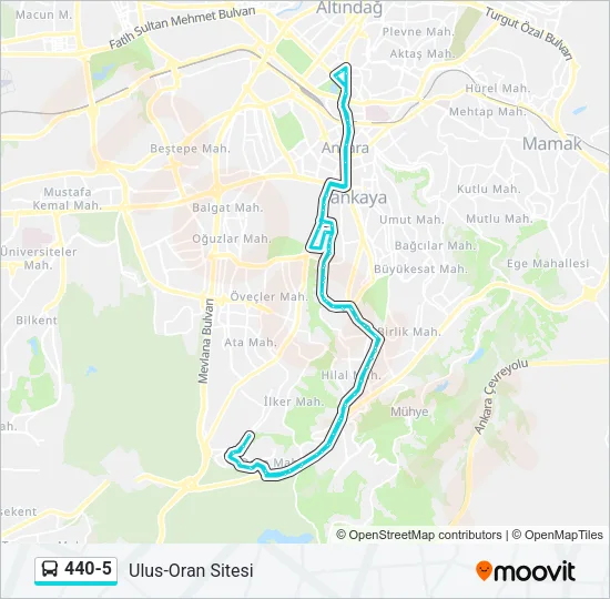 440-5 Bus Line Map
