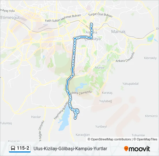 115-2 Bus Line Map