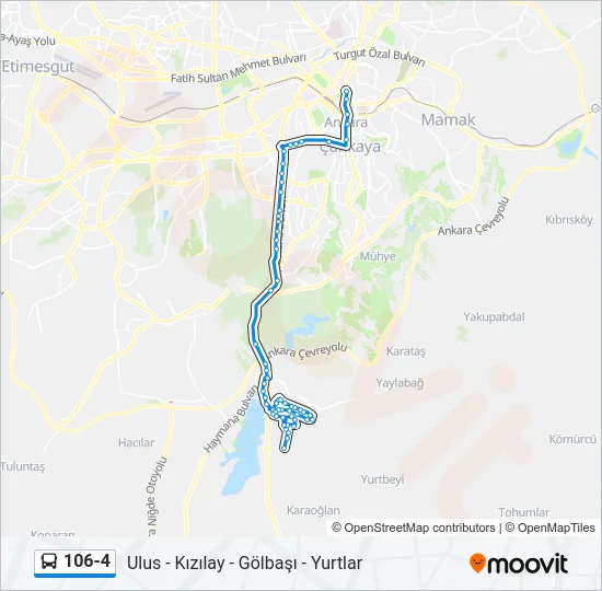 106-4 Bus Line Map
