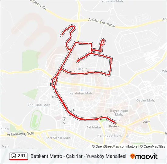 241 Bus Line Map