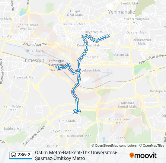 236-2 Bus Line Map