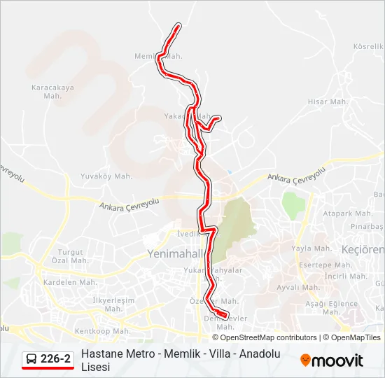 226-2 Bus Line Map