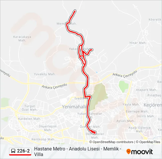 226-2 Bus Line Map