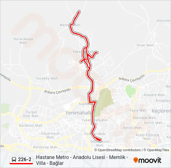 226-2 Bus Line Map