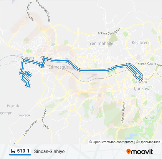 510-1 Bus Line Map