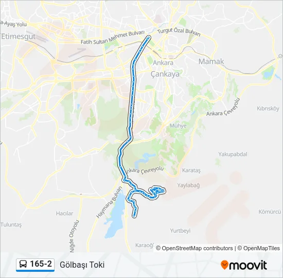 165-2 Bus Line Map