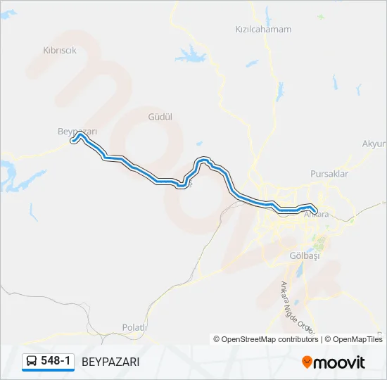 548-1 Bus Line Map