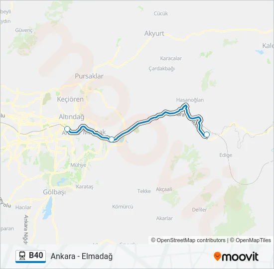 B40 Train Line Map