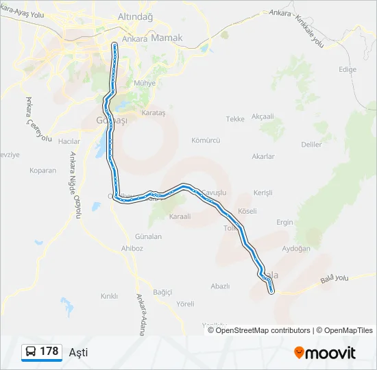 178 Bus Line Map