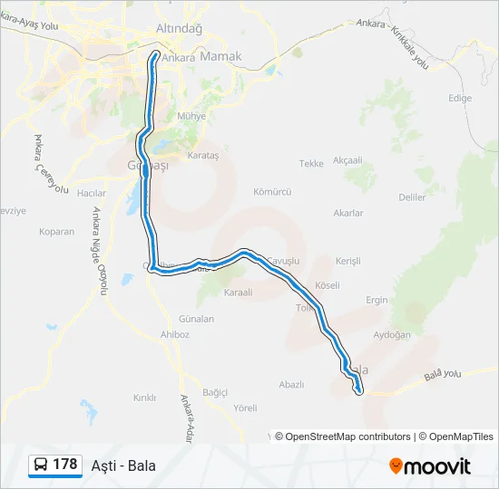 178 Bus Line Map