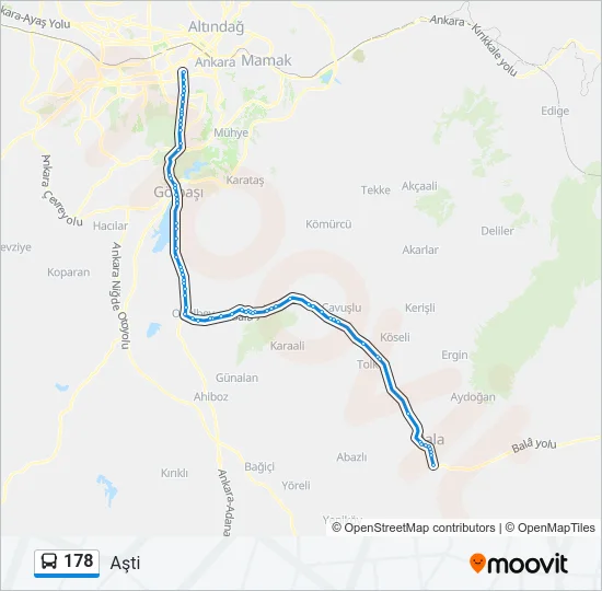 178 Bus Line Map