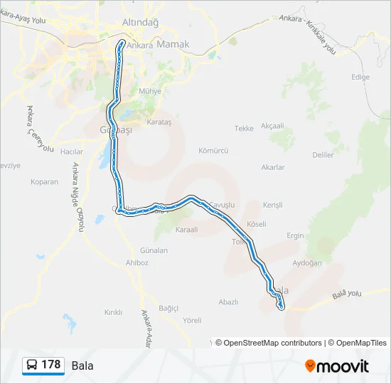 178 Bus Line Map