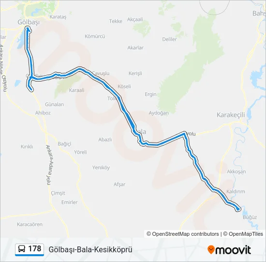 178 Bus Line Map